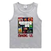 Conejo de Fuego 2023 Verano Chaleco Infantil Algodón Coreano Casual Camiseta Base Absorbente de Sudor Caramelo Camiseta Interior sin Mangas para Niños