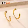 Anillo de Acero Inoxidable de Nuevo Estilo Transfronterizo, Fundido con Diamantes, Anillo Abierto, Moderno y de Alta Gama, Joyería de Acero de Titanio Chapado en Oro de 18 Quilates
