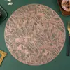 Jogo Americano Vazado pvc isolamento térmico protetor de mesa impermeável e à prova de óleo atacado de fábrica Amazon transfronteiriço jogo para comida ocidental para restaurante