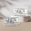 Caja de Monedas Acrílica Transfronteriza Marco Magnético para Dólares Pantalla Transparente de Doble Cara Tarjeta de Mesa Tarjeta de Pantalla de Mesa Personalización