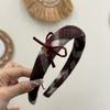 Esencial de Otoño e Invierno Estilo Coreano Nuevo Diadema de Cuadros Rojos Pinza de Pato Lazo Cuadros Lazo Grande Intestino Simple Diadema Clip para Cabello Bb