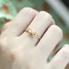 Anel Aberto com Laço de Zircônia para Mulheres, Design de Nicho Simples e Fashion, Anel de Luxo Leve, Presente para Namorada