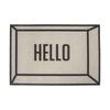 Tapete rectangular de entrada Bienvenido al vestíbulo anillo de seda PVC fondo antideslizante unidad trasera alfombra para frotar puertas