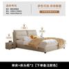 Moderno Simples Estilo Creme Casa de Aluguel Cama de Arte em Couro Ecológico Cama de Casal Casa Apartamento Pequeno Cama Grande Cama Macia