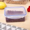 Recipiente plástico PP para alimentos à prova de umidade, caixa de armazenamento de cozinha portátil transparente selada para lancheira, caixa para manter fresco, caixa de armazenamento