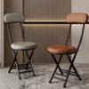 Respaldo de Silla Plegable Silla de Comedor para el Hogar Portátil Silla para Dormitorio Universitario Balcón Ocio Taburete Plegable Ahorrador de Espacio Taburete Redondo