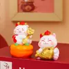 Adornos Lindos de Gato de la Suerte, Decoración Creativa para Escritorio de Oficina, Muñecos de Gato, Regalos para Niñas, Manualidades de Resina al por Mayor