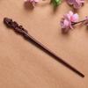 Nova Presilha de Cabelo de Jacarandá com um Design Único de Coelho, Acessório de Cabelo Personalizado, Presilha de Cabelo Artesanal de Madeira Maciça, Acessório de Estilo Artístico