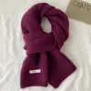 Cachecol de Lã 100% Tricotado para Mulheres no Outono e Inverno, Cachecol Versátil e Quente de Caxemira Australiana para Homens, Atacado