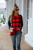 Foto Real de Suéter de Punto a Cuadros de Manga Larga Europeo y Americano de Ebay Amazon Wish, Sudadera Versátil de Cuello Redondo, Tallas Grandes de Peluche en Stock