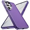 Adecuado para Samsung Galaxy S26: Funda de teléfono acrílica transparente, mate, con tacto de piel, ligera, lujosa y de estilo empresarial, con protección contra caídas.
