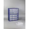 Caja de Elementos de Cajón de Escritorio de Plástico Japonés Caja de Almacenamiento Tipo Bloque de Construcción Estante para Materiales de Componentes Electrónicos Gabinete con Herramienta para Clasificar Tornillos