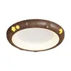 [Estrictamente Seleccionado] Lámpara de Techo Estilo Medieval Redonda Creativa Moderna Casual Restaurante Espectro Completo Protección Ocular Lámpara para Estudio