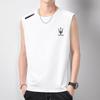 [entrega rápida] colete masculino de secagem rápida sem mangas camiseta de seda gelo esportes top solto corrida manga curta treinamento fitness