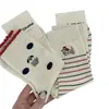 26 Calcetines Nuevos de Primavera y Verano Estilo Coreano Rayados Bordados Cachorro Dachshund Calcetines de Media Pantorrilla para Mujer Lindos Dulces de Algodón para Mujer Estilo Delgado