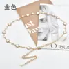 Nueva Cadena de Cinturón Metálica para Mujer con Forma de Corazón, Ojo de Gato de Pedrería, Decorativa para Vestido, Traje, Cadena de Cintura de Alta Gama para Mujer