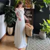 Vestido Francés de Un Hombro con Lazos, Vestido Largo de Verano con Apariencia de Alta Gama, Perfecto para Vacaciones, Vestido Impresionante y Hermoso