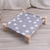 Suprimentos para animais de estimação Cama para gatos de verão Cama para animais de estimação de madeira maciça Cama de acampamento de sisal Ninho Rede removível e lavável Atacado para animais de estimação
