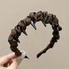 Diadema Melard pequeña estilo Chanel de copa alta para mujer, diadema elegante retro para uso diario que hace que la cara se vea más pequeña, accesorio para el cabello