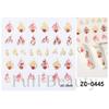 Pegatinas para uñas nuevas transfronterizas al por mayor ins pegamento suave de caramelo dorados tridimensionales manchas mariposa adhesivas pegatinas de uñas uña