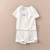 Conjunto infantil de shorts e camiseta de manga curta para meninos e meninas, roupa de casa, algodão com amônia, solto, popular, Songyou xisongwu, exportação para o Japão A