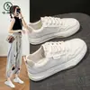 Zapatos Planos Blancos Marca Woodpecker 1 Modernos Estudiante Suela Gruesa Versión Coreana Zapatos Transpirables 6288