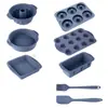 Molde para Pastel de Chifón Molde de Silicona Grado Alimenticio Resistente a Altas Temperaturas Molde para Pan Tostado Juego de Moldes para Hornear