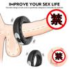 Anillo vibrador para masturbación masculina con control remoto y forma de dona de silicona recargable para adultos. Venta al por mayor en AliExpress.