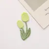 Acessórios de cabeça, vestuário feminino, acessórios decorativos, patches de flores bordadas, patches bordados coloridos de tulipa estilo coreano para DIY