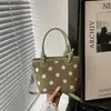Diseño de bolso retro sentido de nicho bolso de mano mujer 2026 nuevo lunares gamuza felpa bolso cubo bandolera