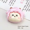 Accesorios de Resina DIY de Dibujos Animados Joyería Cabeza de Animal Linda Pegamento de Crema Pasador Funda de Teléfono Móvil Hebilla de Zapato Llavero Colgante