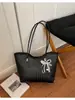 Bolsa Tote de Hombro Único con Patrón Tejido Cruzado en Relieve de Comercio Exterior para Mujer 2026, Bolso de Hombro Grande con Estilo Retro para el Trabajo