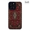 Patrón de Alfombra Persa Adecuado para Apple 16Promax Anticaída 16Plus Funda para Teléfono Móvil 15 Nuevo Iphone14 Cuero