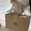 Celebridade da Internet Bolsa de Feltro Urso Bolsa de Ombro Bolsa de Mão para Lembrança Tablet Celular Laptop Lancheira Bolsa para Cosméticos