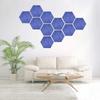 Nova placa de isolamento acústico hexagonal decoração de parede material criativo 3D fundo retardador de chama placa de feltro de absorção de som