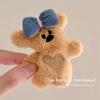 Grampo de cabelo de urso de pelúcia fofo estilo coreano, grampo de cabelo com franja de bico de pato, grampo de cabelo, chapéu de outono e inverno, alto valor de cor
