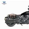 Coche musculoso Wolf adecuado para la versión de un solo asiento de Indian Scout, bolsa lateral, caja lateral retro, modificación, bolsa para casco, liberación rápida