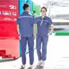 Trajes de Ropa de Trabajo Ligeros de Manga Corta de Verano para Hombres y Mujeres Ropa de Protección Laboral de Media Manga de Verano Ropa de Trabajo Ropa de Taller Fábrica