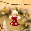 Cross-border novas decorações de natal asas criativas anjo idoso pingente árvore de natal pequeno pendurado presente infantil