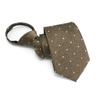 Gravata simples e conveniente sem zíper para vestido masculino moderno Business Casual Coffee Brown Tie 8CM de largura