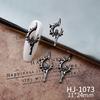 Joyería de Aleación Nueva para el Día de Todos los Santos Accesorios Europeos y Americanos Transfronterizos Retro Oscuro Gótico Alas de Demonio Calavera para Manicura