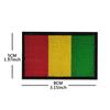 Bolsa exterior con bordado de gancho y bucle de bandera nacional africana transfronteriza con parche de tela de bordado de sello en stock