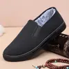 Zapatos de Algodón con Forro Polar de Alta Calidad para Hombre, Venta Caliente Otoño e Invierno, Antideslizantes y Cálidos, Adecuados para Hombres de Mediana Edad y Mayores, Casuales de Suela Blanda, Engrosados, Ligeros