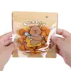 Bolsa de Pie con Dibujos Animados Bolsa de Empaque para Dulces y Snacks Bolsa de Sellado para Máquina de Horneado de Galletas de Arándano Bolsa de Empaque con Cierre de Cremallera