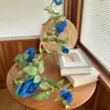 Rattan Artificial Imitación Rosa Flor Falsa Enredadera Hogar Mesa de Comedor Colgante de Puerta Decoración Arreglo Fondo de Boda Flores Falsas