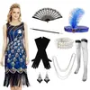 S-4XL Vestido Amazon Años 1920 Gatsby Retro Fiesta de Gala Vestido de Escenario Borlas Lentejuelas