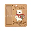 Etiquetas de decoración navideña más vendidas transfronterizas, nuevos colgantes navideños, letreros para puertas, colgantes de clip para dinero navideño