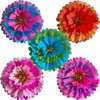 5 piezas de decoraciones de flores de papel gigantes para decoración de primavera, fiestas festivas, reuniones de cumpleaños y otros eventos festivos, con materiales de papel floral.