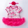 Nueva Falda de Algodón Clase A de Alta Calidad para Niñas 0-2 Años Vestido de Manga Corta Estilo Princesa Ropa Infantil Ropa para Gatear Ventas Directas Transfronterizas