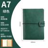 Cuaderno de Hojas Sueltas A7, Cuaderno Vintage de Cuero Suave con Correas, Libro de Registro para Reuniones de Negocios, Se Puede Imprimir con Logo